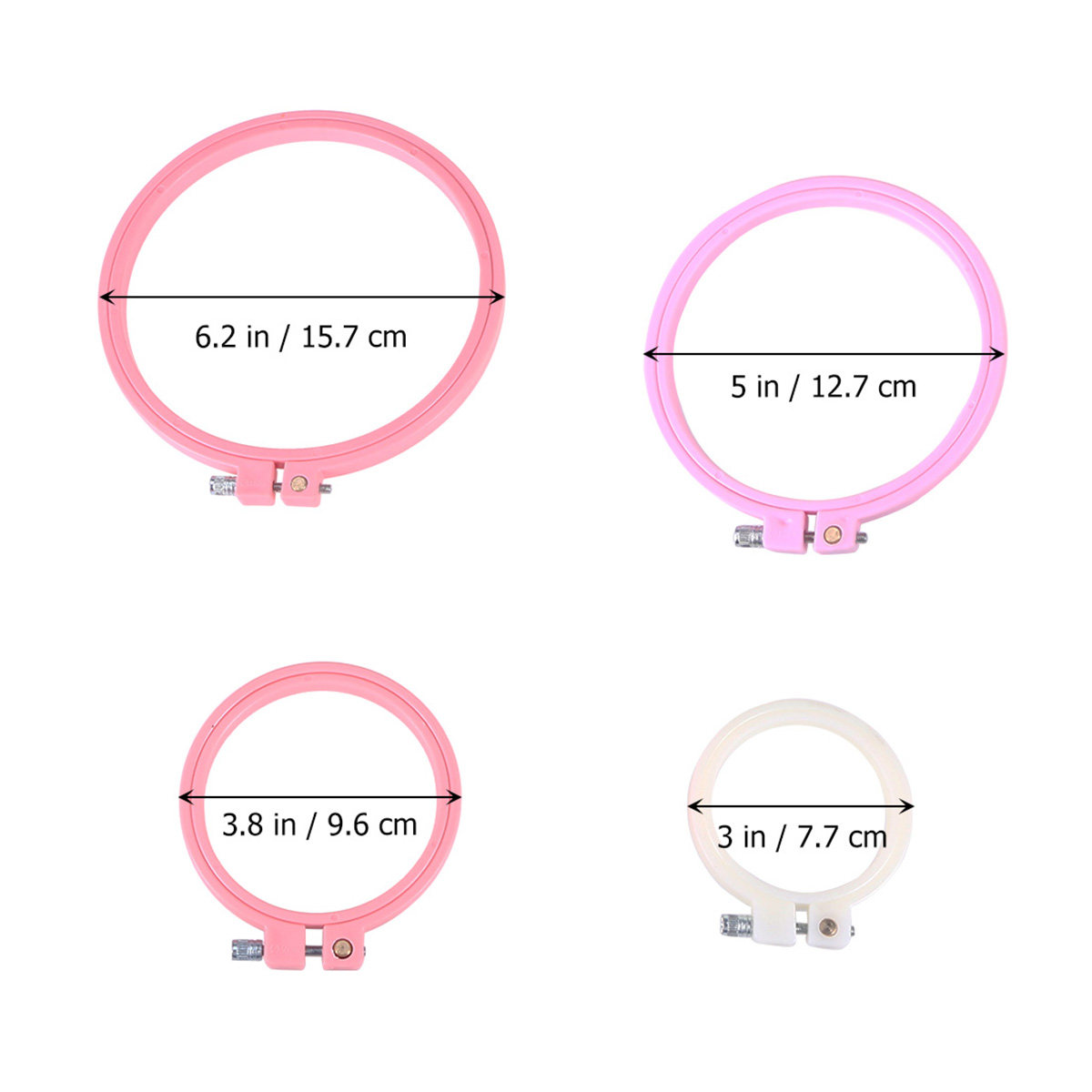 4Pcs Adjustable Embroidery Hoo - Craft And Art Difference avis et prix